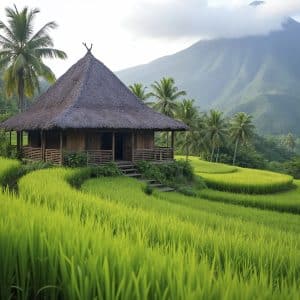 Bali’s famous rice terraces or Uluwatu Temple