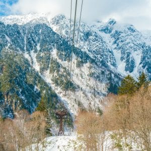 Snow-covered mountains or scenic hill stations