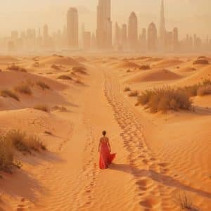 Burj Khalifa or a desert safari shot